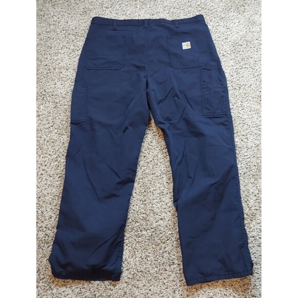 Carhartt FR Flame Resistant 73478-20 Dungaree Fit Pants Mens 40x30 Navy - Picture 6 of 9